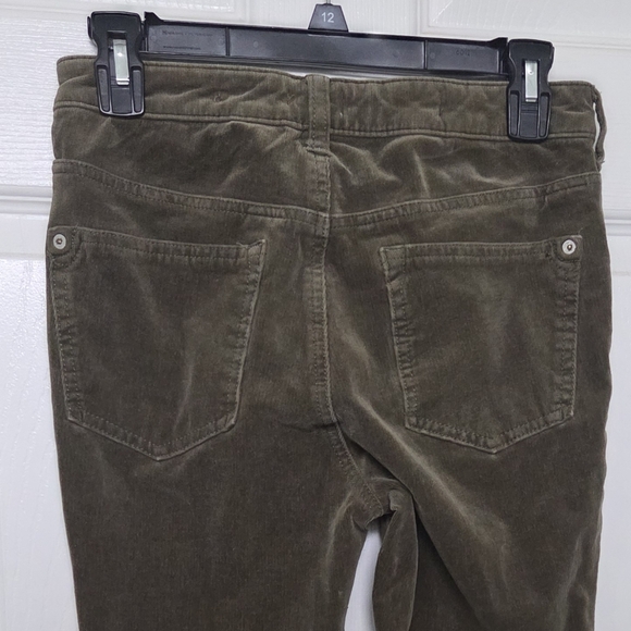 Anthropologie Pilco Green Button Fly Corduroy Skinny Pants Contemporary Size 28 - Picture 9 of 9